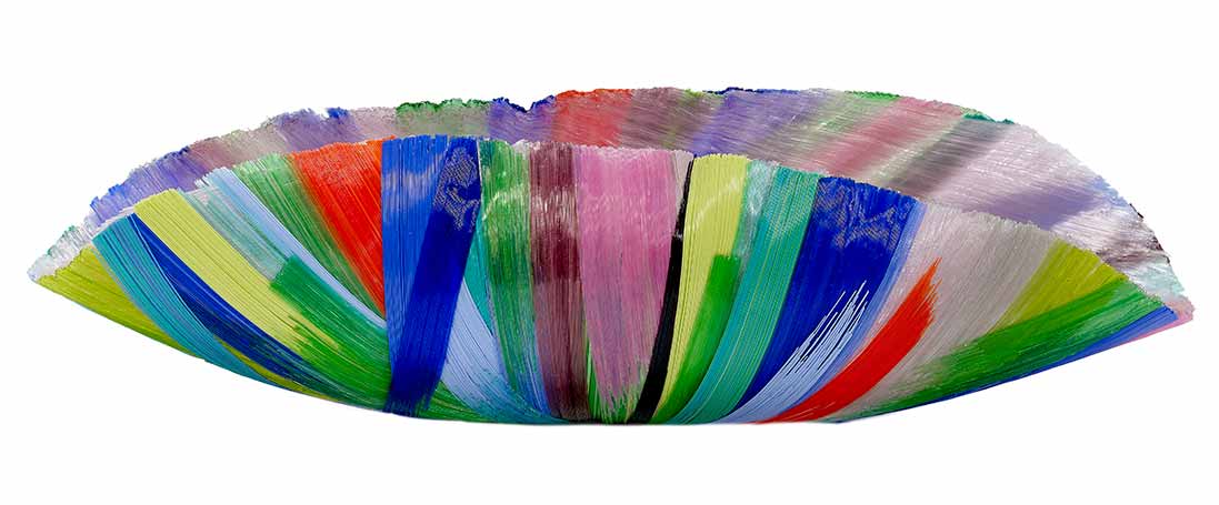 Rainbow Color Curved Bowl