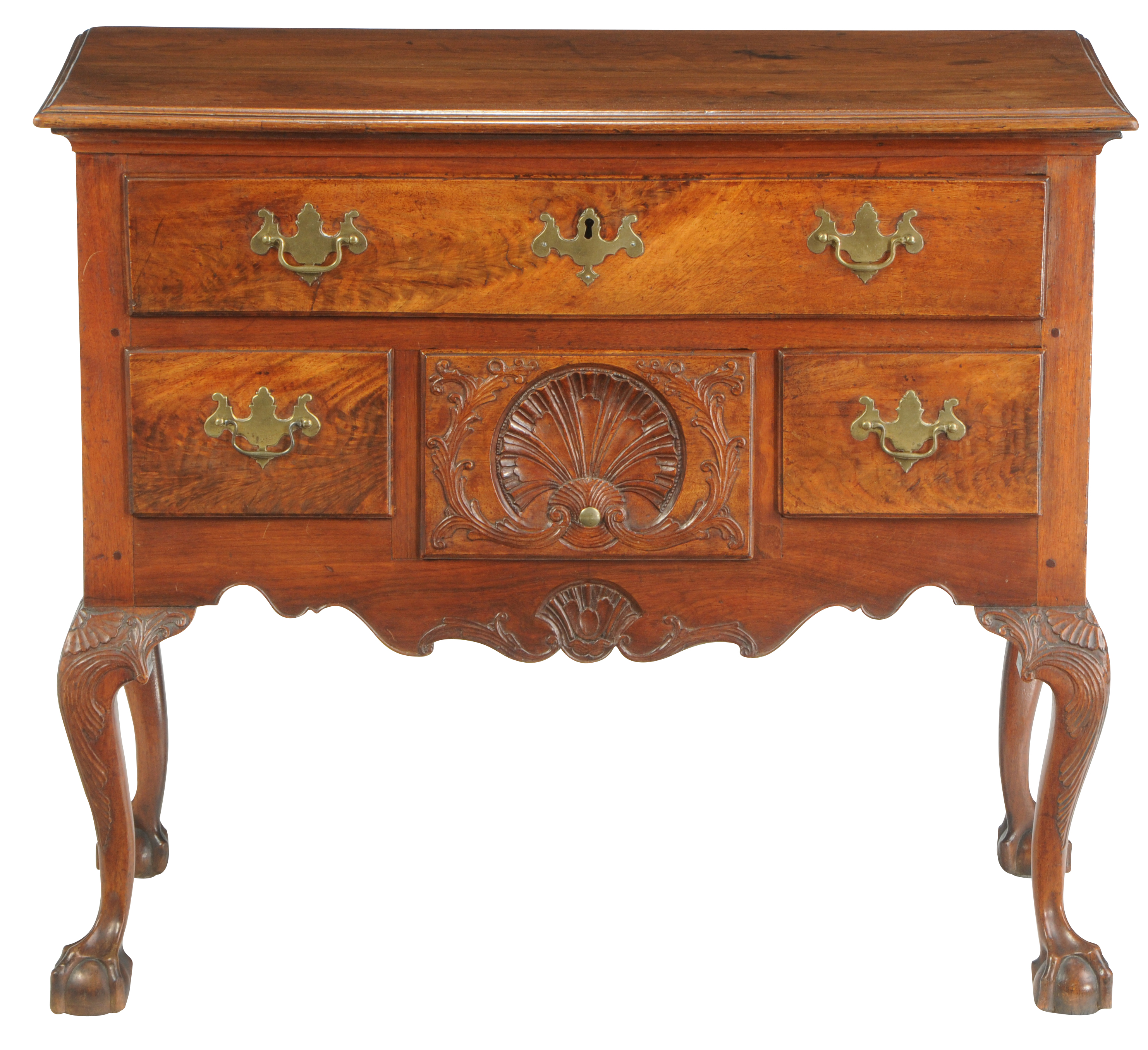 American Chippendale Walnut Dressing Table
