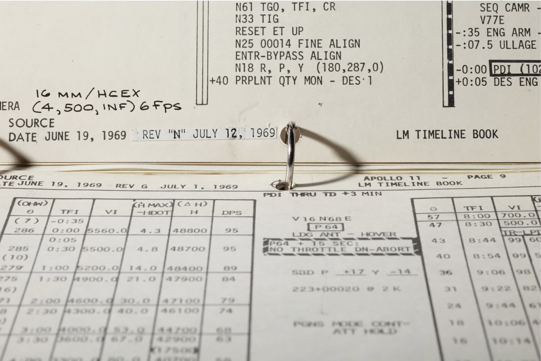 Apollo 11 LM Timeline Book