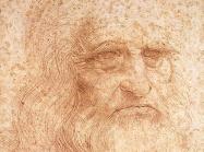Leonardo da Vinci, Portrait of a man in red chalk (presumed self-portrait, detail), c. 1512.