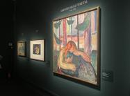 A room of the exhibition, Edvard Munch: Inner Fire.  