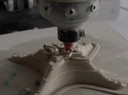 3d printer slowly builds up work
