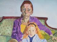 Alice Neel, (American, 1900–1984) Linda Nochlin and Daisy, 1973 Oil on canvas 55 7/8 × 44 in. (141.9 × 111.8 cm) Museum of Fine Arts, Boston, Seth K. Sweetser Fund © The Estate of Alice Neel