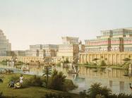 Assyrian City by the river, artist rendering