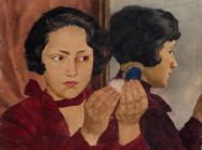 Lotte Laserstein, Russian Girl With Compact, 1928, oil on panel
