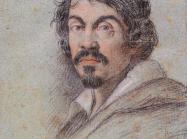 Chalk portrait of Caravaggio by Ottavio Leoni, circa 1621