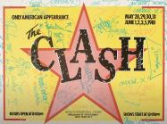 Graffiti on The Clash poster