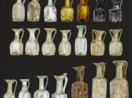 Collection 21 Late Roman and Early Byzantine Glass Vessels, Eastern Mediterranean Region. Starting Price € 15,000. Courtesy of Hermann Historica..