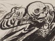 Ernst Barlach (1870-1938), Wandering Death, 1923. Lithograph.