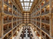 Interior of the George Peabody Library in Baltimore