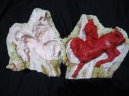 Leonardo da Vinci, Horse and Rider Mold. The mold made directly of Leonardo's equestrian beeswax model. License