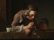 Jean-Baptiste-Siméon Chardin, Soap Bubbles, after 1739, Los Angeles County Museum of Art, gift of The Ahmanson Foundation, 