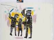 Jean-Michel Basquiat, Jailbirds, 1983. Acrylic and oil stick on canvas. 65 x 90.5 in.