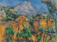 Paul Cezanne, Mountains Mont Sainte-Victoire Seen from the Bibémus Quarry, c. 1897. Source.
