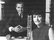 black and white photo of Sam and Mary Ann Scherr