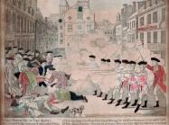 Paul Revere, Boston Massacre, 1770. Engraving, hand-colored. Courtesy Collection of the Boston Athanaeum.