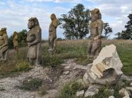 Polovtsian babas on Mount Kremenets after Russian shelling (04)