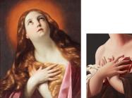 Guido Reni, The Penitent Magdalene, 1637 and Jesse Mockrin, Unyielding, 2023 at Robert Simon Fine Art