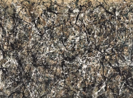 Detail of Jackson Pollock painting