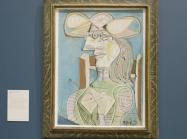 Picasso painting hanging in museum exhibition