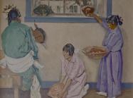 Walter Ufer, Thanksgiving Time, 1927, oil on canvas, 30 x 24 in. Collection of Klauer Manufacturing Company. 