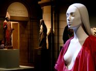 Valentino evening dress in the Met’s “Heavenly Bodies: Fashion and the Catholic Imagination” exhibition in 2018. Source.