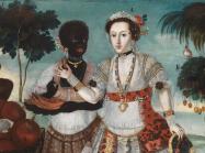 Vicente Albán, Noble Woman with Her Black Slave (detail), c. 1783.