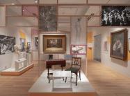 Installation view of the exhibition "Women's Work" at the New-York Historical Society