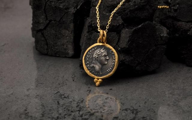 Best gold on sale coin necklaces