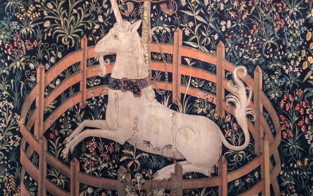 Medieval tapestries such as discount the hunt of the unicorn