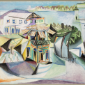 Pablo Picasso (1881-1973), Café at Royan, Royan, 15 August 1940, Oil on canvas 97 × 130 cm, Musée national Picasso-Paris. Dation Pablo Picasso, 1979. 