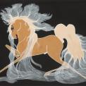 Merina [Pop Chalee] Lujan, Taos, 1906 – 1993, Yellow Horse, gouache on paper, 13 1/8 x 18 1/8 in. (33.3 x 46 cm.) Estimate: 1,000 – 2,000