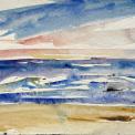 Mary Lee Abbott (1921-2019), I Am a Sailor’s Daughter, watercolor on paper, 9 x 12 inches