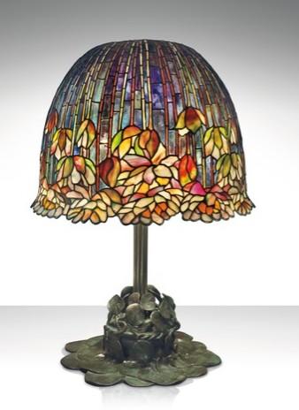 Pink lotus on sale tiffany lamp