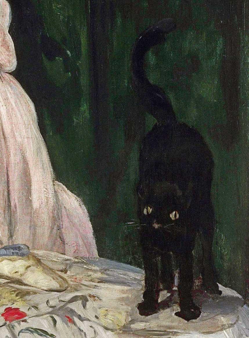 Discover the Feline Companion in Manet s Olympia Art Object