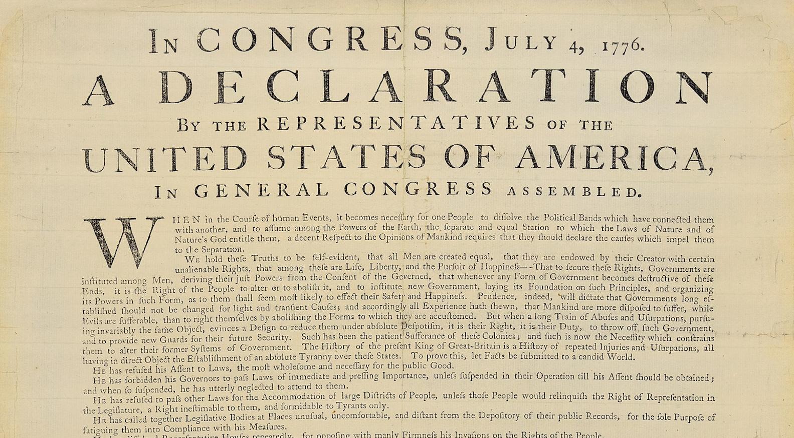 Rally to Sell Shares of Rare Declaration of Independence | Art