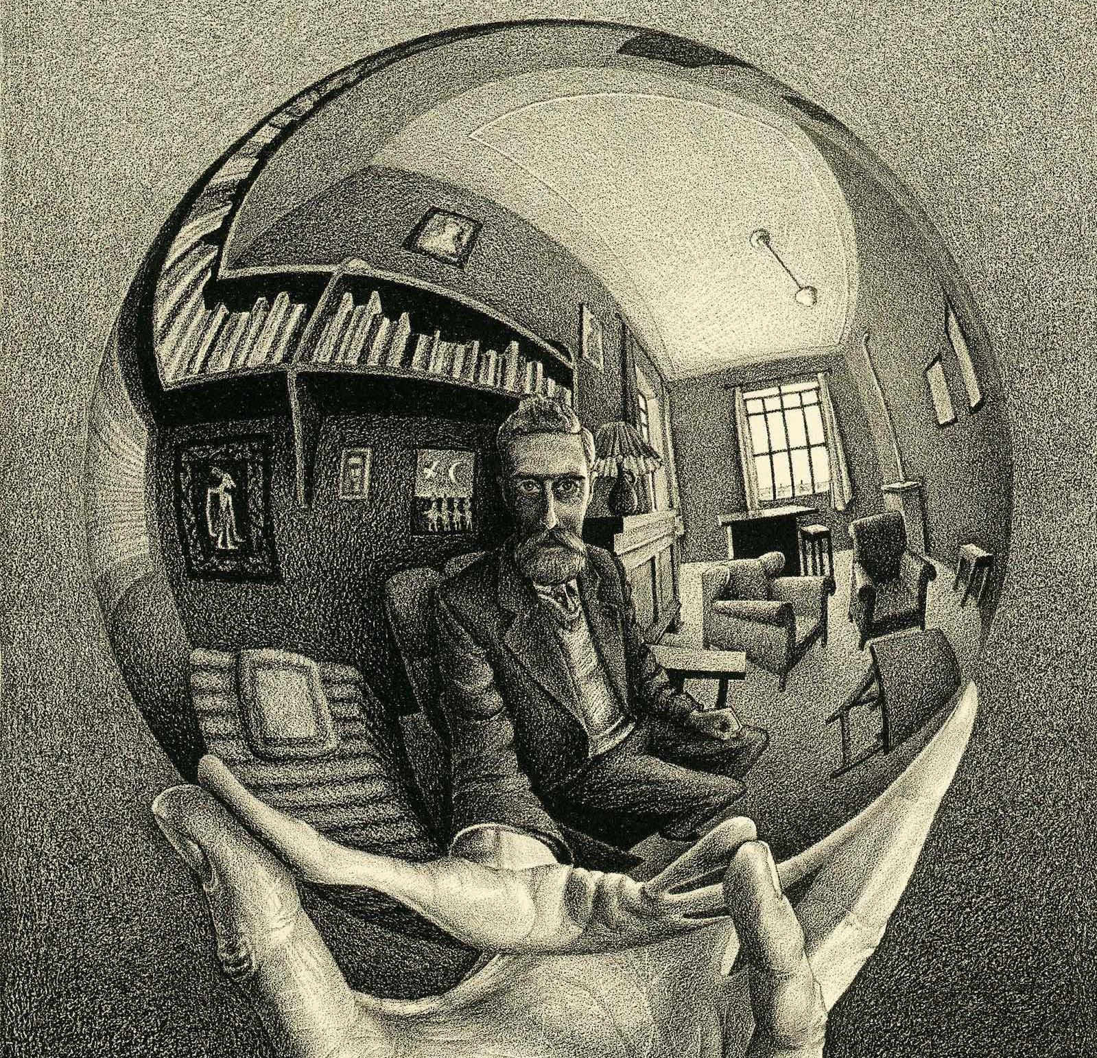 M C Escher Journey To Infinity Film Brings Artist Back To Life Art   Hand Mirror Mc Escher Film 2021 Resized 