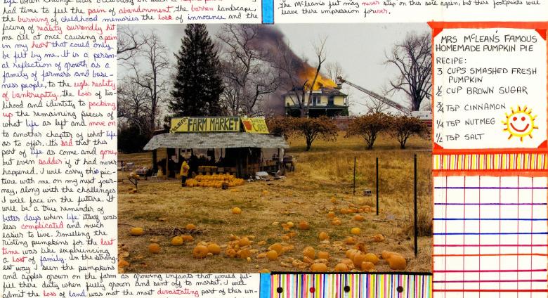 Nigel Poor and Frankie Smith. Mapping Joel Sternfeld, side B, 2011/12. Inkjet print, with ink notations. Courtesy Nigel Poor, with thanks to the Prison University Project.