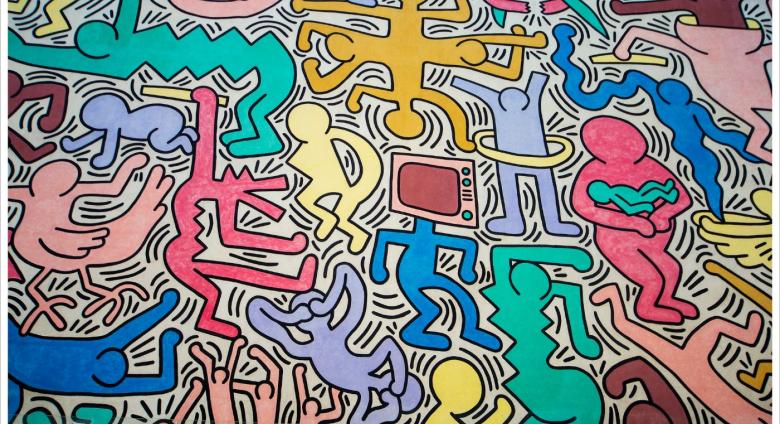 Keith Haring, Tuttomondo (detail), 1989, Pisa, Italy