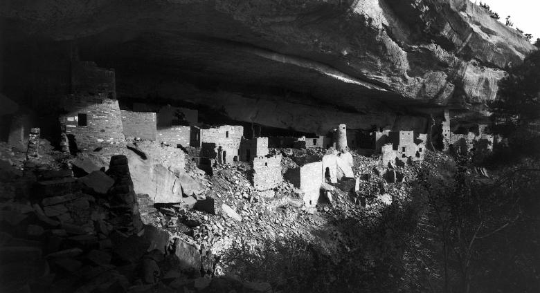 Cliff Palace in 1891, taken by Gustaf Nordenskiöld
