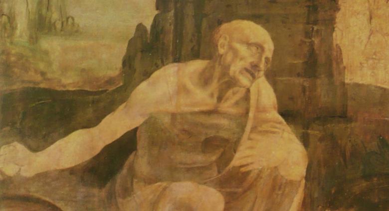 Leonardo da Vinci, Saint Jerome (detail)
