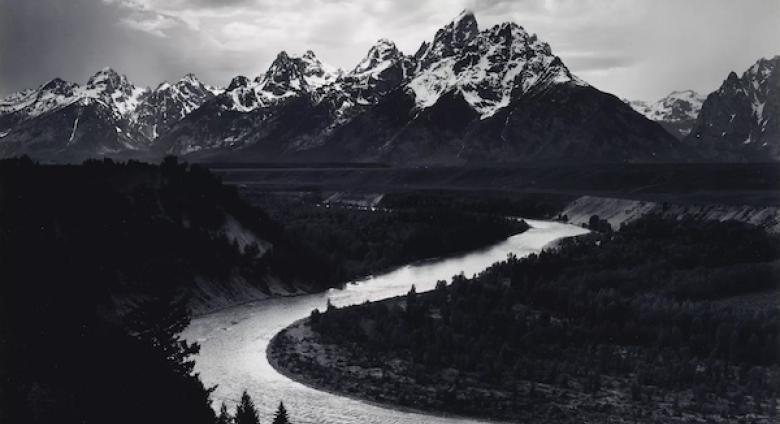 ANSEL ADAMS, The Tetons and the Snake River, Grand Teton National Park, Wyoming, 1942 gelatin silver print, mounted on board, printed 1963-1973.