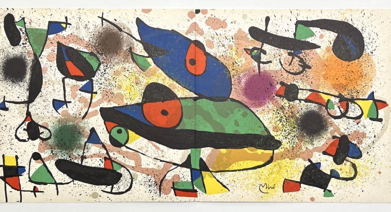 Joan Miro "Sculptures II" original lithograph, 1974