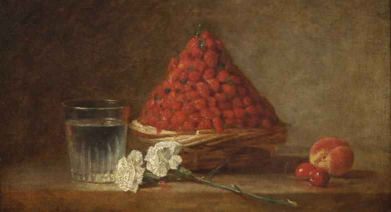 Jean-Baptiste-Siméon Chardin, Le panier de fraises des bois. Courtesy of ArtCurial.