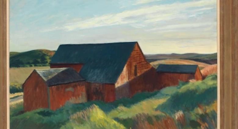 Edward Hopper, Cobb's Barns, South Truro (1930–1933). Josephine N. Hopper Bequest.COURTESY THE WHITNEY MUSEUM OF AMERICAN ART