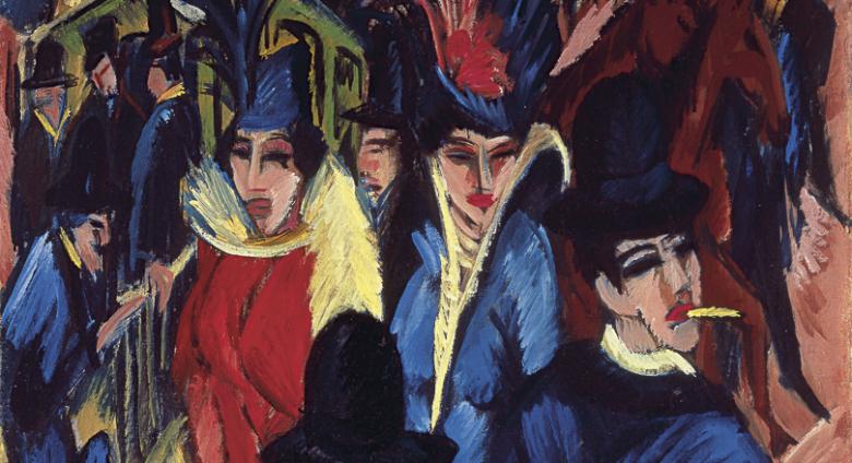 Ernst Ludwig Kirchner, Berlin Street Scene, 1913-14