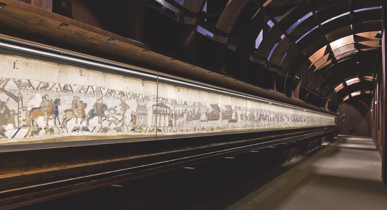 The Bayeux Tapestry not only narrates a major historical event but also records information about everyday life in medieval England and France.