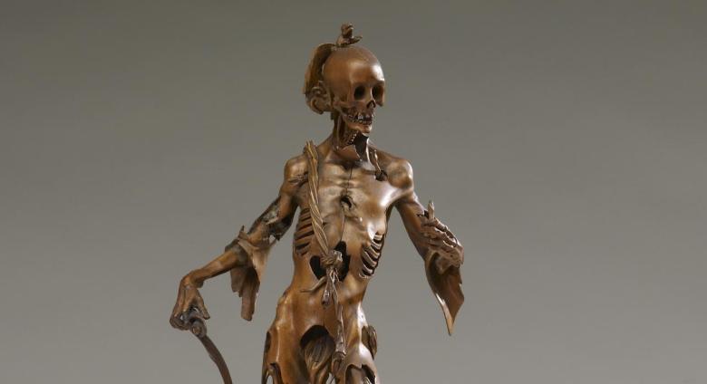 Attributed to Hans Leinberger, Figure of Death, Memento Mori, c. 1520. 