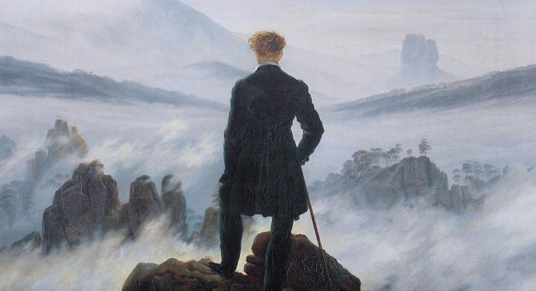 Caspar David Friedrich, Wanderer Above the Sea, 1817, oil on canvas