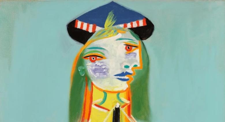 Pablo Picasso, Fillette au bateau (Maya), 1938, oil on canvas, Courtesy Sotheby’s